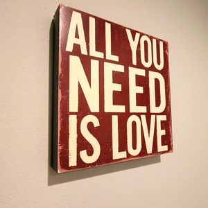 Wall Wood Art - All You Need Is Love